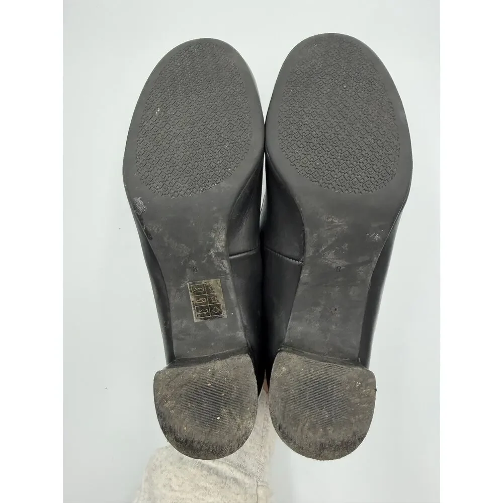 Tory Burch Janey black leather pumps size 8